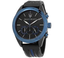 Maserati R8871612006 Traguardo Chronograph BlackBlue Dial Men's Orologio